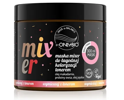 OnlyBio Hair In Balance, Maska mixer do łagodnej koloryzacji tonerem