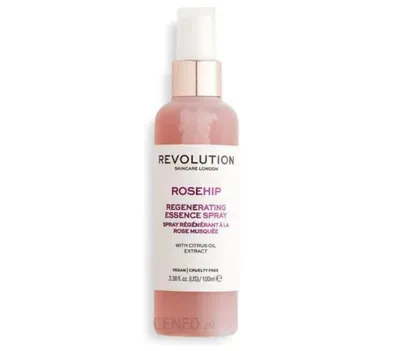 Revolution Skincare Rosehip, Regenerating Essence Facial Spray (Odżywcza  mgiełka do twarzy z  olejkami cytrusowymi i wyciągiem z dzikiej róży)