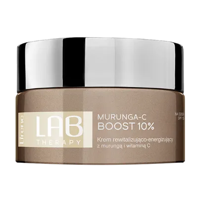 Lirene Dermoprogram Lab Therapy, Murunga-C Boost 10%, Rewitalizująco-energizujący krem na dzień z murungą i witaminą C SPF 15