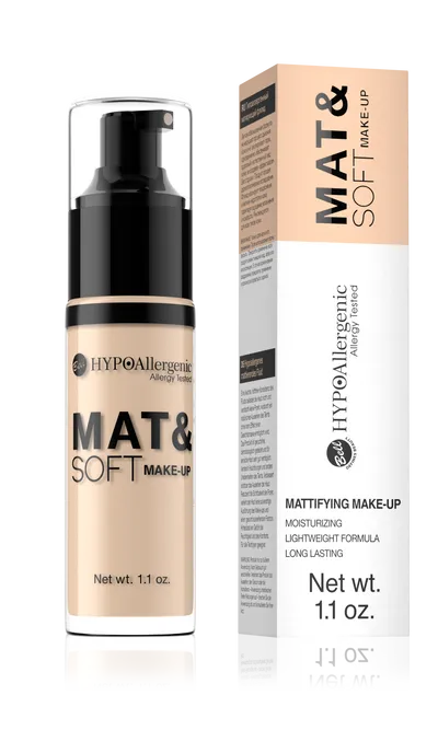 Bell HYPOAllergenic, Mat & Soft Make - Up (Podkład matujący do twarzy)