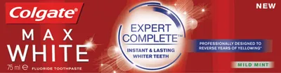 Colgate Max White, Expert Complete, Mild Mint Toothpaste (Pasta do zębów)