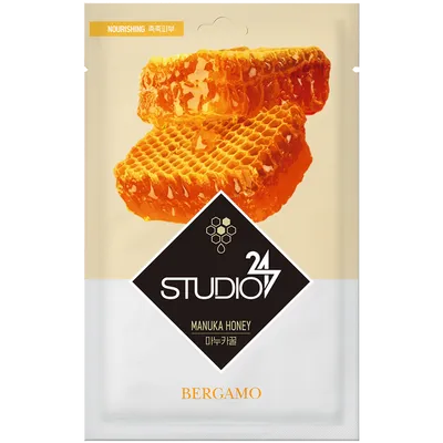 Bergamo Specialist Studio 24, Manuka Honey Sheet Mask (Maska z miodem manuka do twarzy)