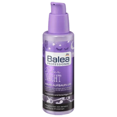 Balea Übernacht Haar Aufbaufluid (Serum naprawcze do włosów na noc z keratyną)