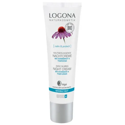 Logona Calm & Protect, Beruhigende Nachtcreme (Uspokajający krem do twarzy na noc)