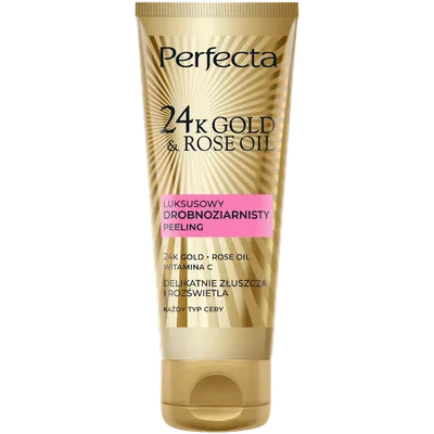 Caudalie 24K Gold & Rose Oil, Luksusowy drobnoziarnisty peeling do twarzy