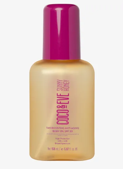 Coco & Eve Sunny Honey Tan Boosting Anti-Anging Body Oil SPF 30 (Olejek do ciała)