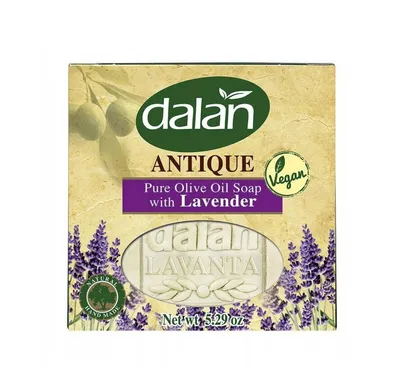 Dalan Pure Olive Oil Soap wiht Lavender (Naturalne mydło w kostce z oliwą z oliwek i lawendą)