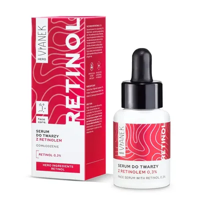 Vianek Hero, Retinol, Serum do twarzy z retinolem 0,3%