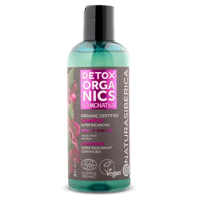 Detox Organics Kamchatka, Organic Certified Shampoo Super Balancing (Organiczny, certyfikowany, balansująco - wzmacniający szampon do włosów)