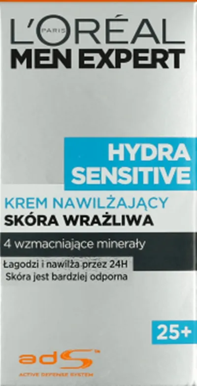 L'Oreal Paris Expert, Hydra Sensitive 25+, Krem nawilżający do skóry wrażliwej