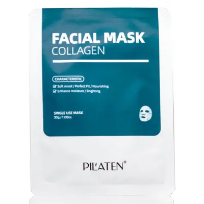 Pilaten Collagen Facial Mask (Kolagenowa maska do twarzy w płachcie)