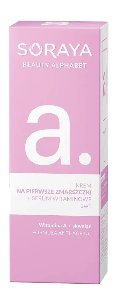 Soraya Beauty Alphabet, A, Krem na pierwsze zmarszczki + serum witaminowe 2w1
