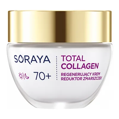 Soraya Total Collagen, Regenerujący krem reduktor zmarszczek 70+