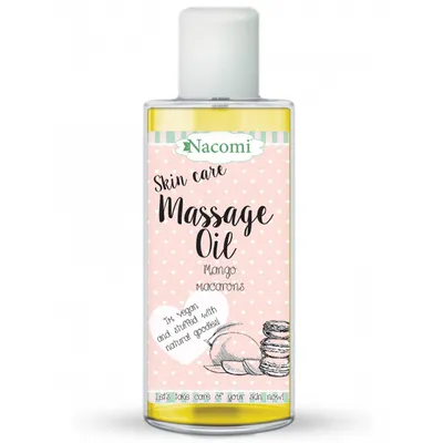 Nacomi Skin Care, Massage Oil `Mango Macarons` (Olejek do masażu `Makaroniki mango`)