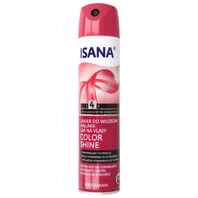 Isana Hair, Colorglanz, Haarspray (Lakier do włosów `Połysk koloru` (nowa wersja))