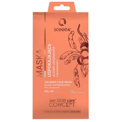 Sqiniqa Calming Face Mask Algae-Diatomaceous with Rosemary (Maska uspokajająca algowo-okrzemkowa z rozmarynem)