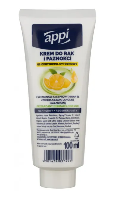 Appi Krem do rąk i paznokci glicerynowo-cytrynowy