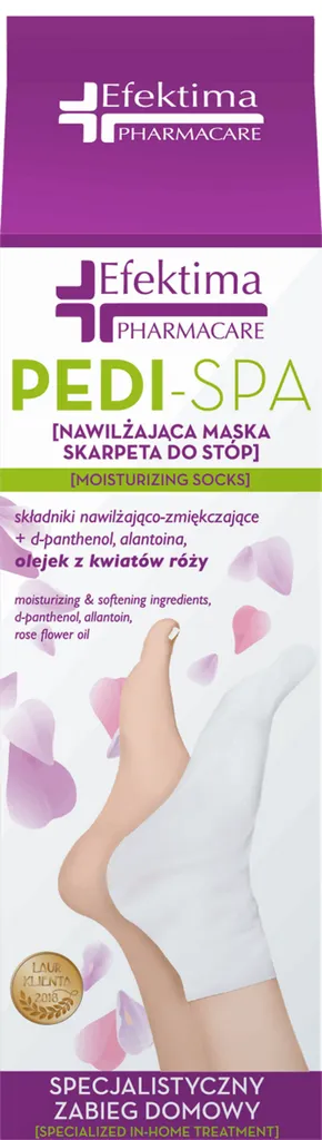 Efektima Pharmacare, Pedi-Spa, Maska-skarpeta do stóp nawilżająca