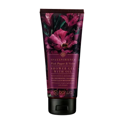 Barwa Spa Experience, Pink Pepper & Violet  Shower Gel with Oil (Żel pod prysznic nawilżająco-regenerujący)