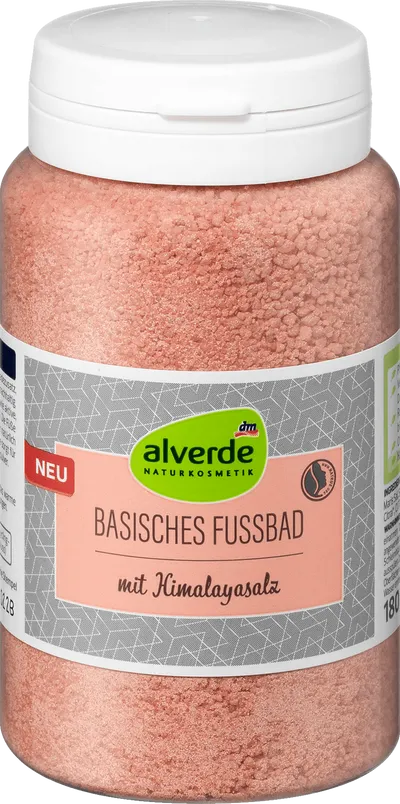 Alverde Fußbad Basisch mit Himalayasalz (Kąpiel do stóp z solą himalajską)