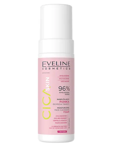 Eveline Cosmetics Cica Skin, Nawilżająca pianka do mycia twarzy