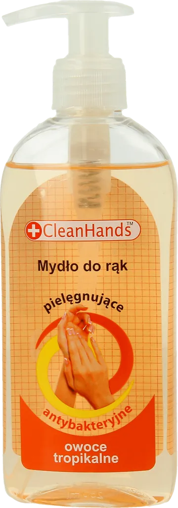 CleanHands Owoce tropikalne, Antybakteryjne pielęgnujące mydło do rąk