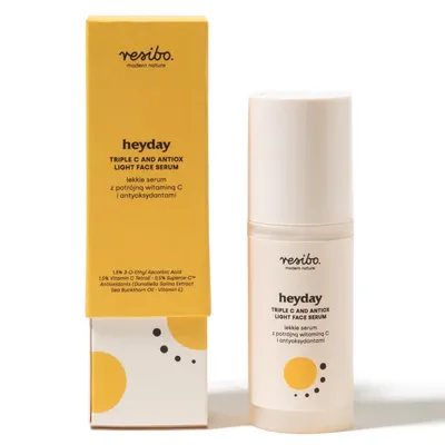 Resibo Heyday, Triple C and Antiox Light Face Serum (Lekkie serum z potrójną witaminą C i antyoksydantami)