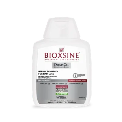 Bioxsine DermaGen, Herbal Shampoo for Hair Loss for Dry/Normal Hair (Szampon przeciw wypadaniu włosów do włosów suchych i normalnych)