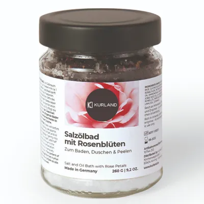 Kurland Salzolbad mit Rosenbluten (Kąpiel solankowa z płatkami róż)