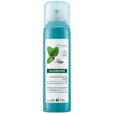 Klorane Detox Dry Shampoo with Organic Aquatic Mint (Suchy szampon z organiczną miętą nawodną)