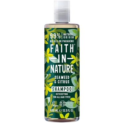 Faith In Nature Seaweed & Citrus Shampoo (Organiczny szampon do wszystkich rodzajów włosów z wyciągiem z wodorostów i olejkiem z cytrusów)