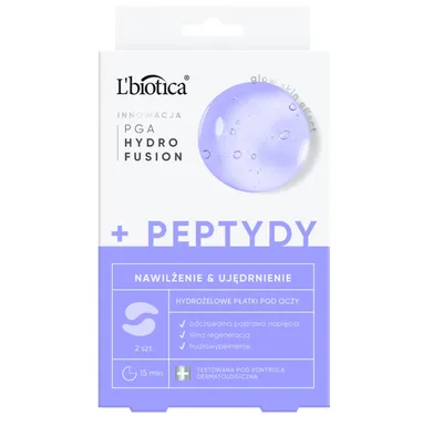 L'biotica PGA Hydra Fusion, Hydrożelowe płatki pod oczy z peptydami