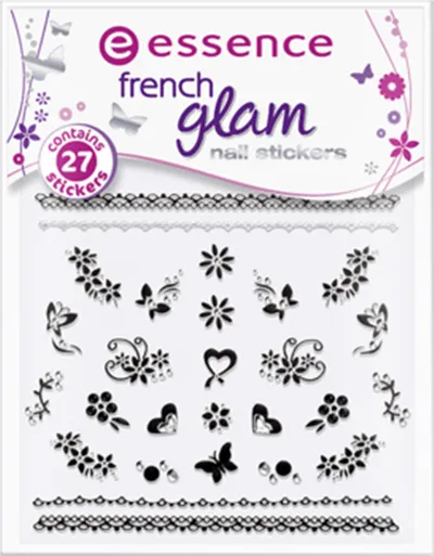 Essence French Glam, Nail Stickers (Naklejki na paznokcie)