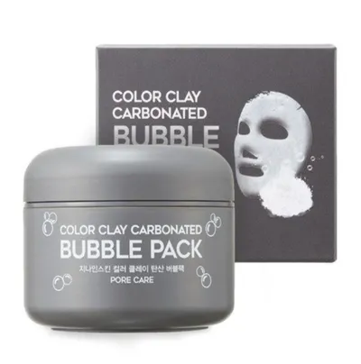 G9Skin Color Clay Carbonated , Bubble Pack (Oczyszczająca glinkowa maseczka bąbelkująca)