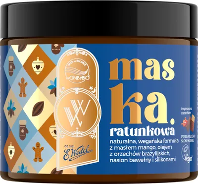 OnlyBio OnlyBio x Wedel,  Hair in Balance, Ptasie Mleczko Słony Karmel, Maska ratunkowa