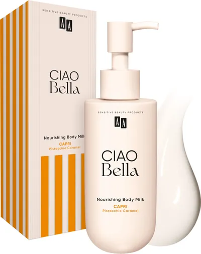 AA Ciao Bella, Capri Pistacchio Caramel, Nourishing Body Milk (Odżywcze mleczko do ciała)