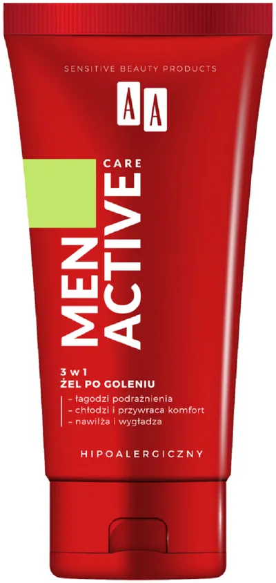 AA Men Active Care, Żel po goleniu 3 w 1