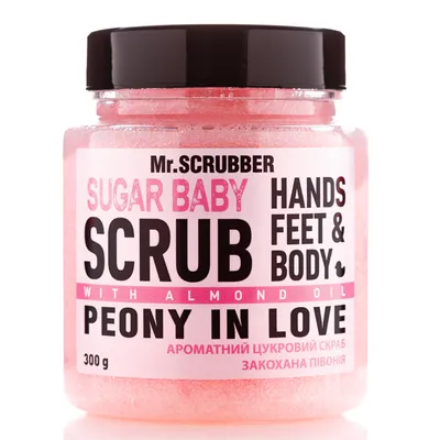 Mr. Scrubber Sugar Baby Peony in Love (Cukrowy peeling do ciała)