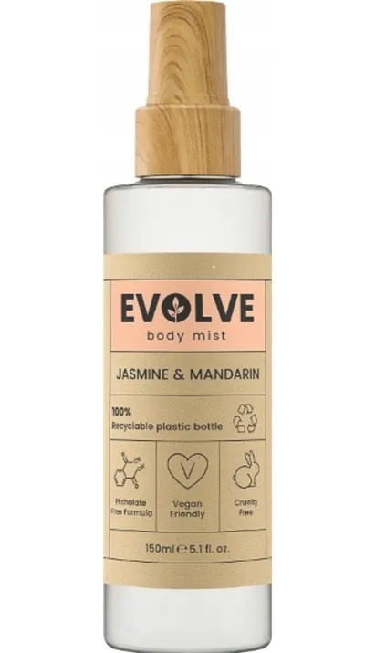Evolve Organic Beauty Jasmine & Mandarin, Body Mist (Jaśmin i Mandarynka, Mgiełka do ciała)