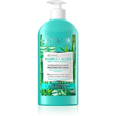 Eveline Cosmetics Botanic Expert, Ultranawilżające mleczko do ciała `Bambus i Aloes`