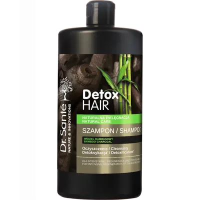 Dr. Sante Detox Hair, Szampon oczyszczająco - detoksykujący z węglem bambusowym