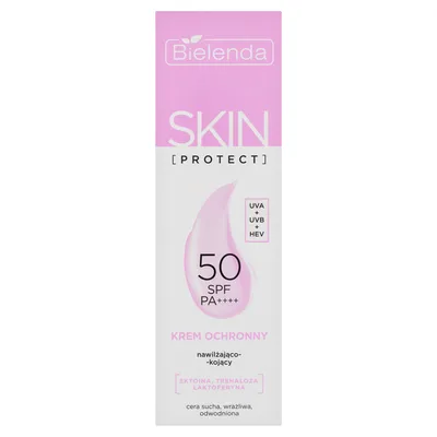 Bielenda Skin Protect, Krem ochronny nawilżająco-kojący  SPF 50