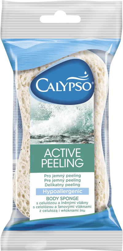 Calypso Active Peeling, Hypoallergenic Body Sponge (Delikatna gąbka do peelingu)