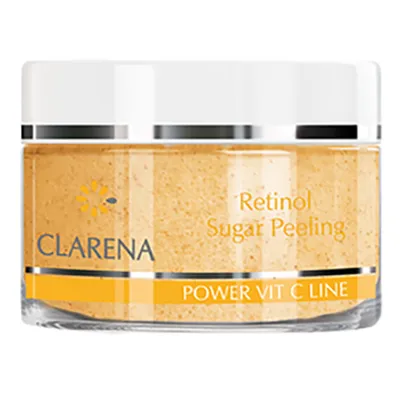 Clarena Power Vit. C Line, Retinol Sugar Peeling (Retinolowy peeling cukrowy o podwójnym działaniu)