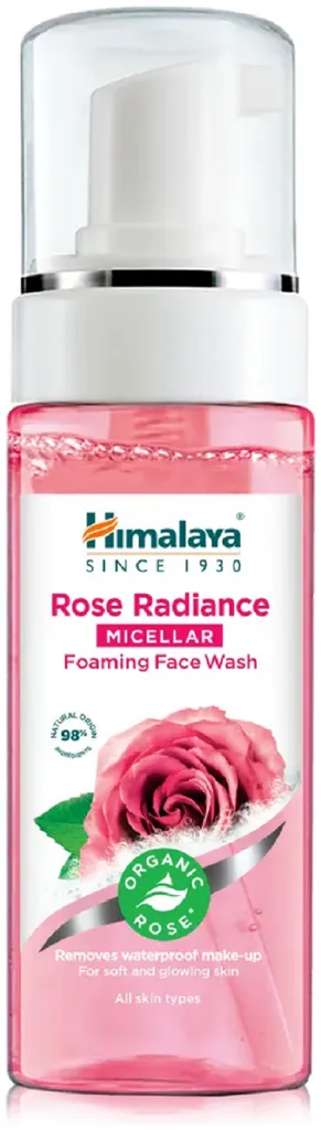 Himalaya Herbals Rose Radiance Micellar Foaming Face Wash (Rozświetlająca micelarna pianka do mycia twarzy z organiczna różą)