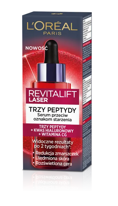 L'Oreal Paris Revitalift Laser, Trzy Peptydy, Serum przeciw oznakom starzenia