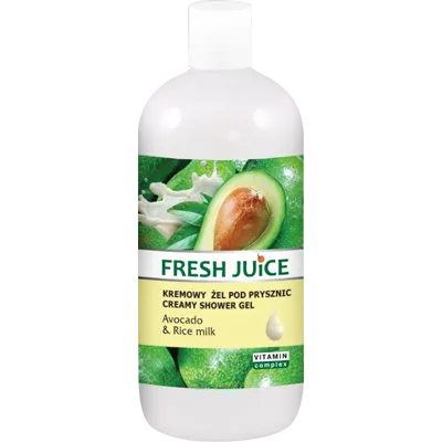 Fresh Juice Kremowy żel pod prysznic `Avocado & Rice Milk`