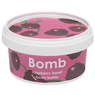 Bomb Cosmetics Raspberry Beret, Shimmering Body Butter (Masło do ciała malinowe)