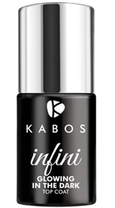 Kabos Cosmetics Infini Top Coat Glowing In The Dark (Top hybrydowy świecący w ciemności)