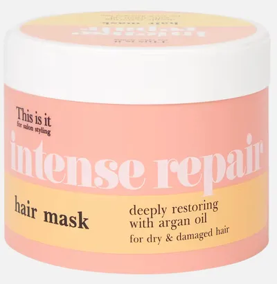 Action This is it, Intense Repair, Deeply Restoring Hair Mask with Argan Oil (Intensywnie regenerująca maska do włosów z olejkiem arganowym)